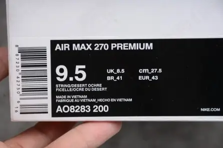 GoAnywhere 1411 Air Max 270 Premium 'Desert Ochre' - Nike - AO8283 200 