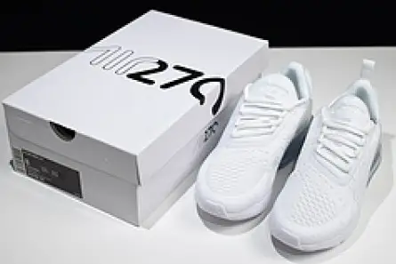 GoodFit 5552 Nike womens Air Max 270 Triple White AH6789 102 