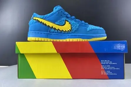 Grateful Dead x Nike SB Dunk Low Blue CJ5378-400 Vibrant 6766 