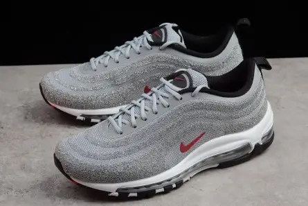 IKE AIR MAX 97 "SWAROVSKI" CRYSTAL SILVER BULLET 927508-002 Unique 9217 