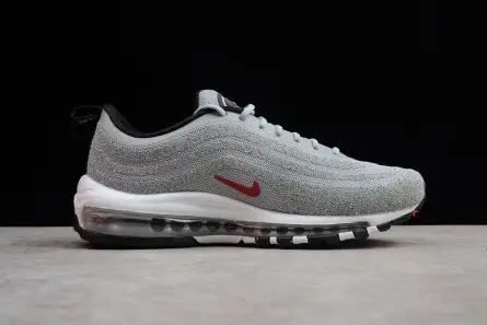 IKE AIR MAX 97 "SWAROVSKI" CRYSTAL SILVER BULLET 927508-002 Unique 9217 