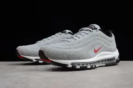 IKE AIR MAX 97 "SWAROVSKI" CRYSTAL SILVER BULLET 927508-002 Unique 9217 