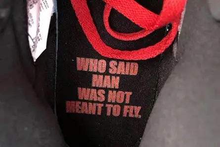 JORDAN 1 WHO SAID MAN WASN'T MEANT TO FLY 555088-062 Cozy 7883 