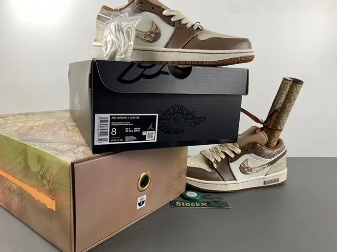 Jordan 1 Low SE Hemp Light British Tan HF5753-221 Efficient 6610 