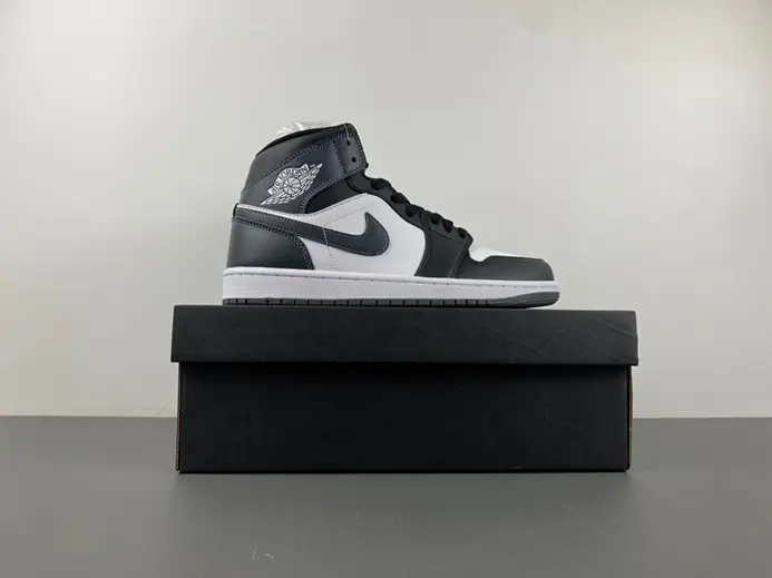 Jordan 1 Mid Black White Iron Grey  DQ8426-001 Minimalist 3933 