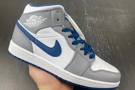 Jordan 1 Mid True Blue  DQ8426-014 Practical 7034 
