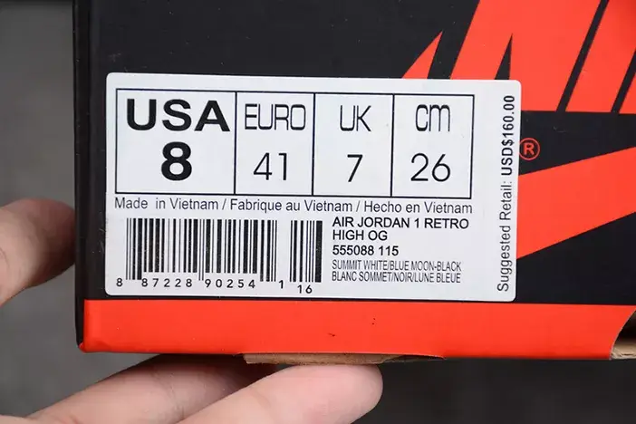Jordan 1 Retro High Blue Moon 555088-115 Comfortable 9264 