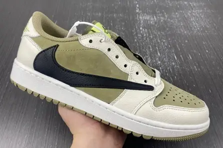 Jordan 1 Retro Low Golf Travis Scott Neutral Olive FZ3124-200 GoodFit 3147 