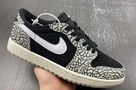 Jordan 1 Retro Low OG Black Cement CZ0790-001 Vibrant 3731 