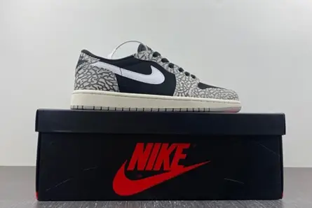 Jordan 1 Retro Low OG Black Cement CZ0790-001 Vibrant 3731 