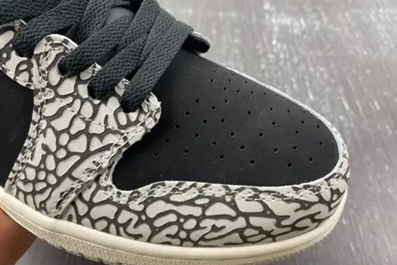 Jordan 1 Retro Low OG Black Cement CZ0790-001 Vibrant 3731 
