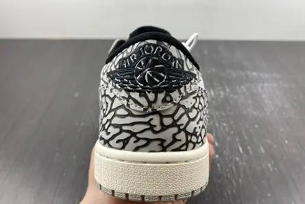 Jordan 1 Retro Low OG Black Cement CZ0790-001 Vibrant 3731 