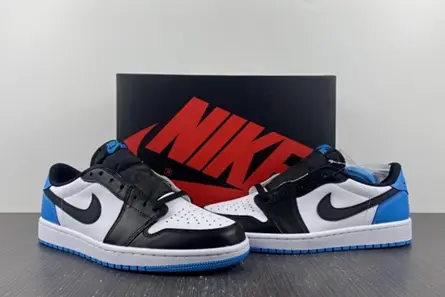 Jordan 1 Retro Low OG Black Dark Powder Blue CZ0790-104 Reliable 1061 