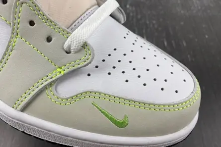 Jordan 1 Retro Low White Ghost Green Black  DM7837-103 HighQuality 4181 