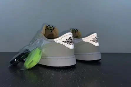 Jordan 1 Retro Low White Ghost Green Black  DM7837-103 HighQuality 4181 