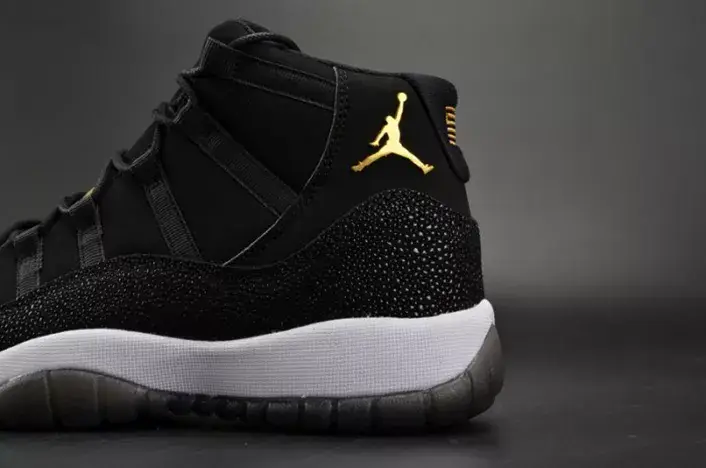 Jordan 11 Retro Heiress Black Stingray (GS) 852625-030 WellDesigned 4609 