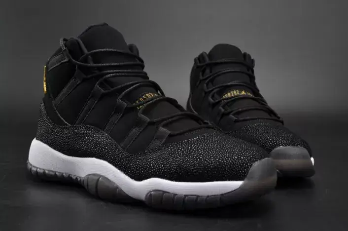 Jordan 11 Retro Heiress Black Stingray (GS) 852625-030 WellDesigned 4609 