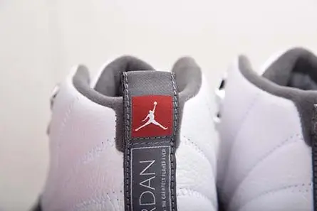 Jordan 12 Retro White Dark Grey  130690-160 Minimalist 5459 