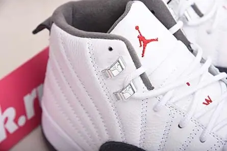 Jordan 12 Retro White Dark Grey  130690-160 Minimalist 5459 