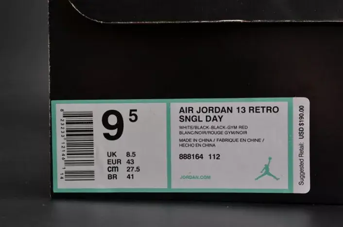 Jordan 13 Retro Love and Respect 888164-112 Classic 6450 