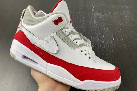 Jordan 3 Retro Tinker White University Red CJ0939-100 Vibrant 3399 
