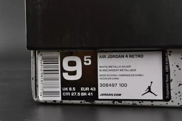 Jordan 4 Retro Pure Money 308497-100 NewStyle 7809 