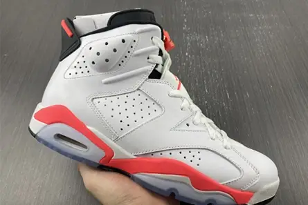 Jordan 6 Retro Infrared White  384664-123 TopPick 4907 