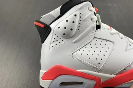 Jordan 6 Retro Infrared White  384664-123 TopPick 4907 