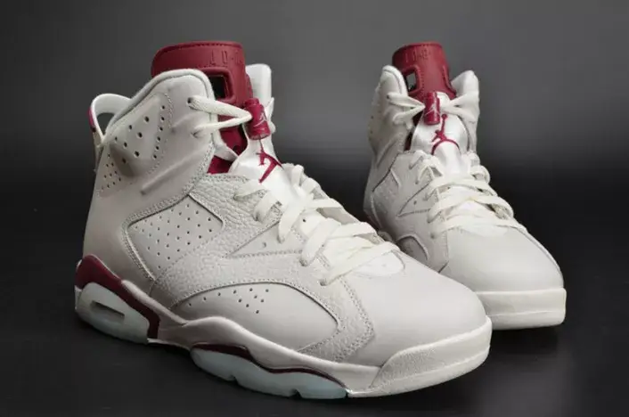 Jordan 6 Retro Maroon 384664-116 Efficient 2932 
