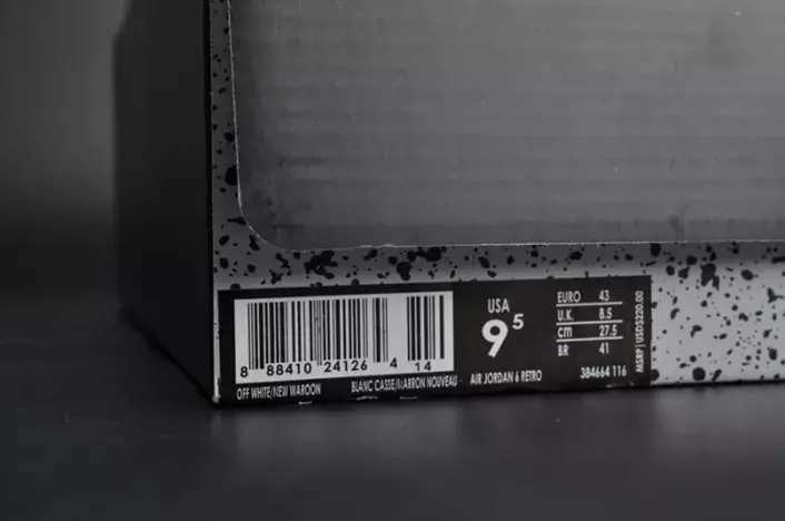Jordan 6 Retro Maroon 384664-116 Efficient 2932 