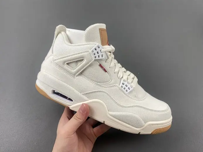 Levi's x Air Jordan 4 'White' AO2571-100 BestValue 244 