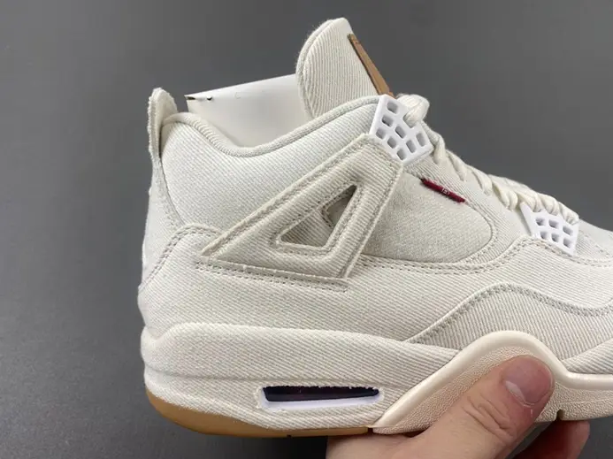 Levi's x Air Jordan 4 'White' AO2571-100 BestValue 244 