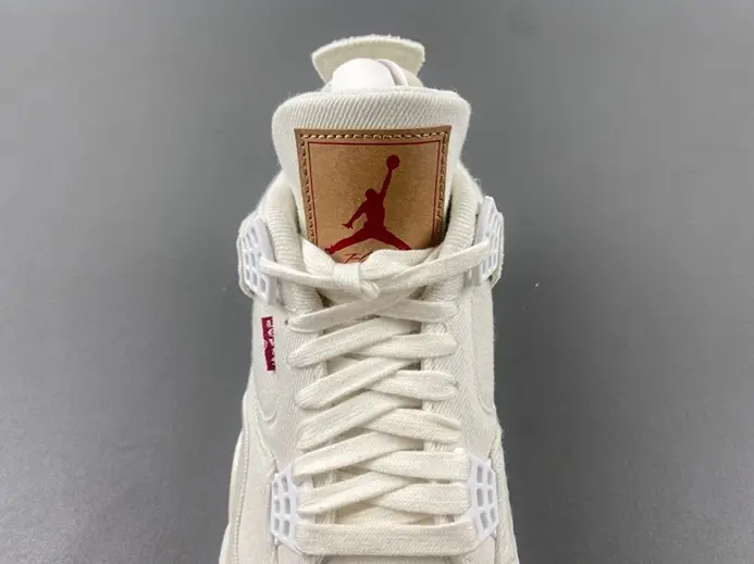 Levi's x Air Jordan 4 'White' AO2571-100 BestValue 244 