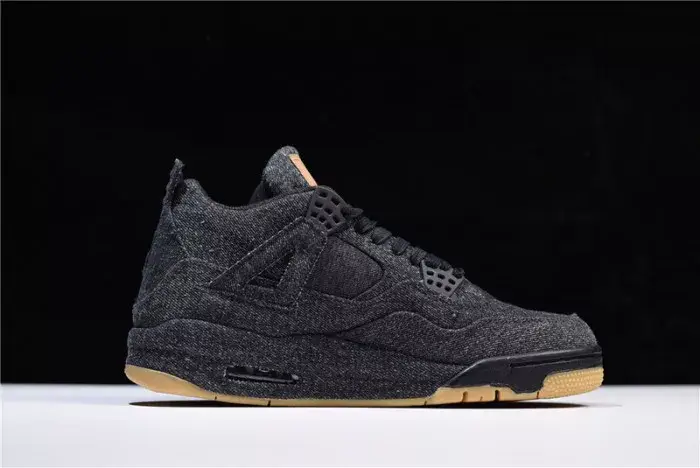 Levi's x Air Jordan 4 'black' AO2571-001 Breathable 8928  ECDAF388