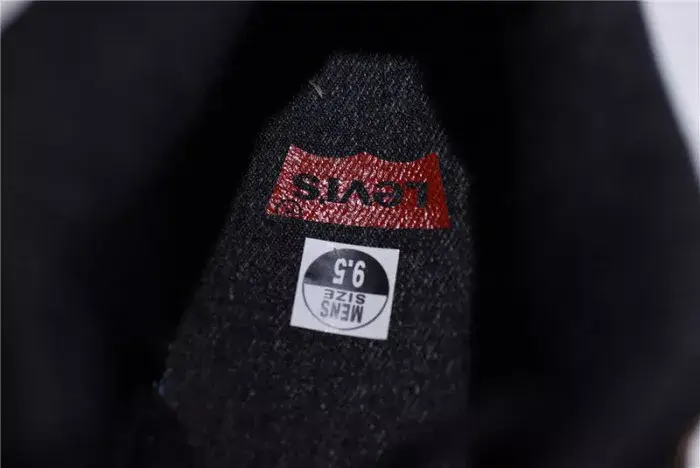 Levi's x Air Jordan 4 'black' AO2571-001 Breathable 8928 