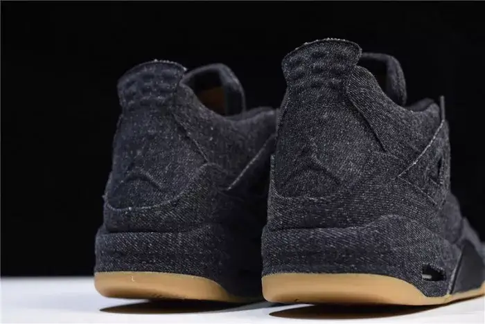Levi's x Air Jordan 4 'black' AO2571-001 Breathable 8928 