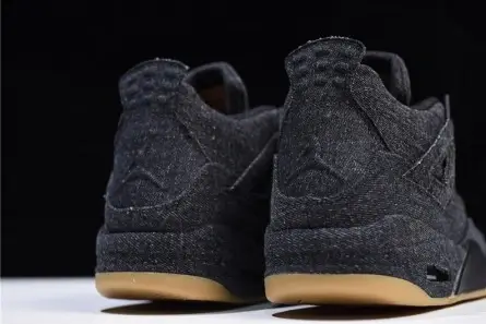 Levi's x Air Jordan 4 'black' AO2571-001 Breathable 8928 