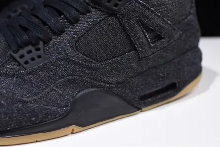 Levi's x Air Jordan 4 'black' AO2571-001 Breathable 8928 