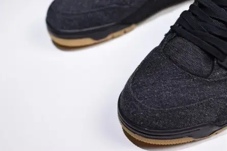 Levi's x Air Jordan 4 'black' AO2571-001 Breathable 8928 