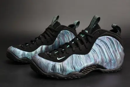 Lightweight 6999 Nike Air Foamposite One PRM "Abalone" Black Aurora Green mens 575420-009 