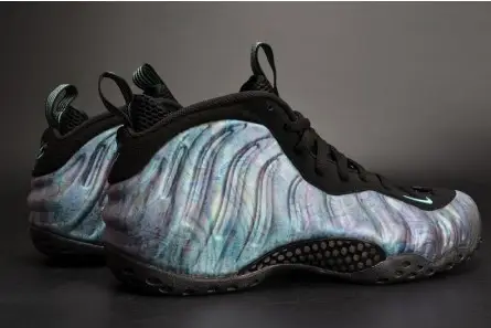 Lightweight 6999 Nike Air Foamposite One PRM "Abalone" Black Aurora Green mens 575420-009 