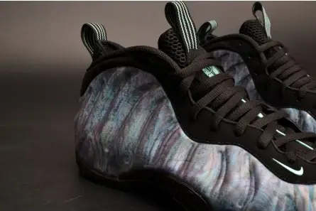 Lightweight 6999 Nike Air Foamposite One PRM "Abalone" Black Aurora Green mens 575420-009 