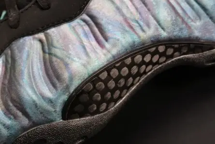Lightweight 6999 Nike Air Foamposite One PRM "Abalone" Black Aurora Green mens 575420-009 