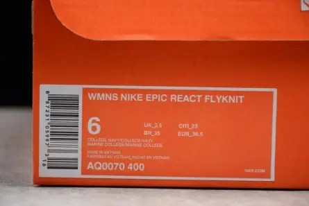 Minimalist 4409 Nike Epic React Flyknit blue AQ0067-400 