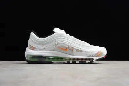 Minimalist 6058 Nike womens Air Max 97 white-orange flower 921733-101 