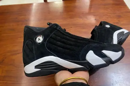 ModernLook 1134 Jordan 14 Retro Black White  487471-016 