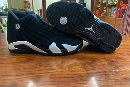 ModernLook 1134 Jordan 14 Retro Black White  487471-016 