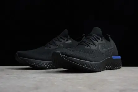 NIKE EPIC REACT FLYKNIT BLACK RACER BLUE AQ0067-004 Bright 3979 