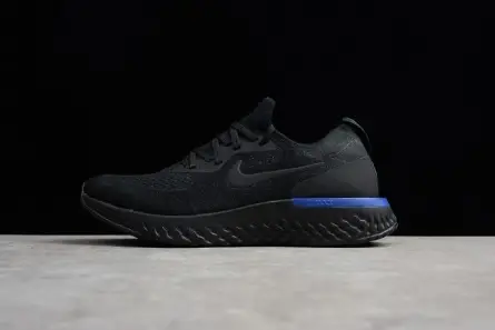 NIKE EPIC REACT FLYKNIT BLACK RACER BLUE AQ0067-004 Bright 3979 