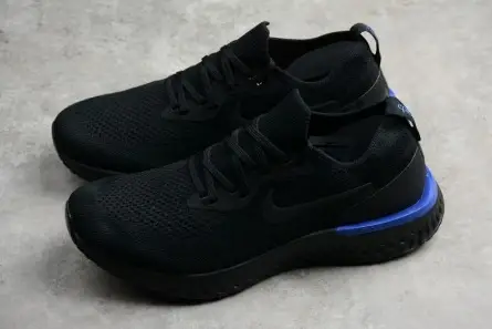 NIKE EPIC REACT FLYKNIT BLACK RACER BLUE AQ0067-004 Bright 3979 